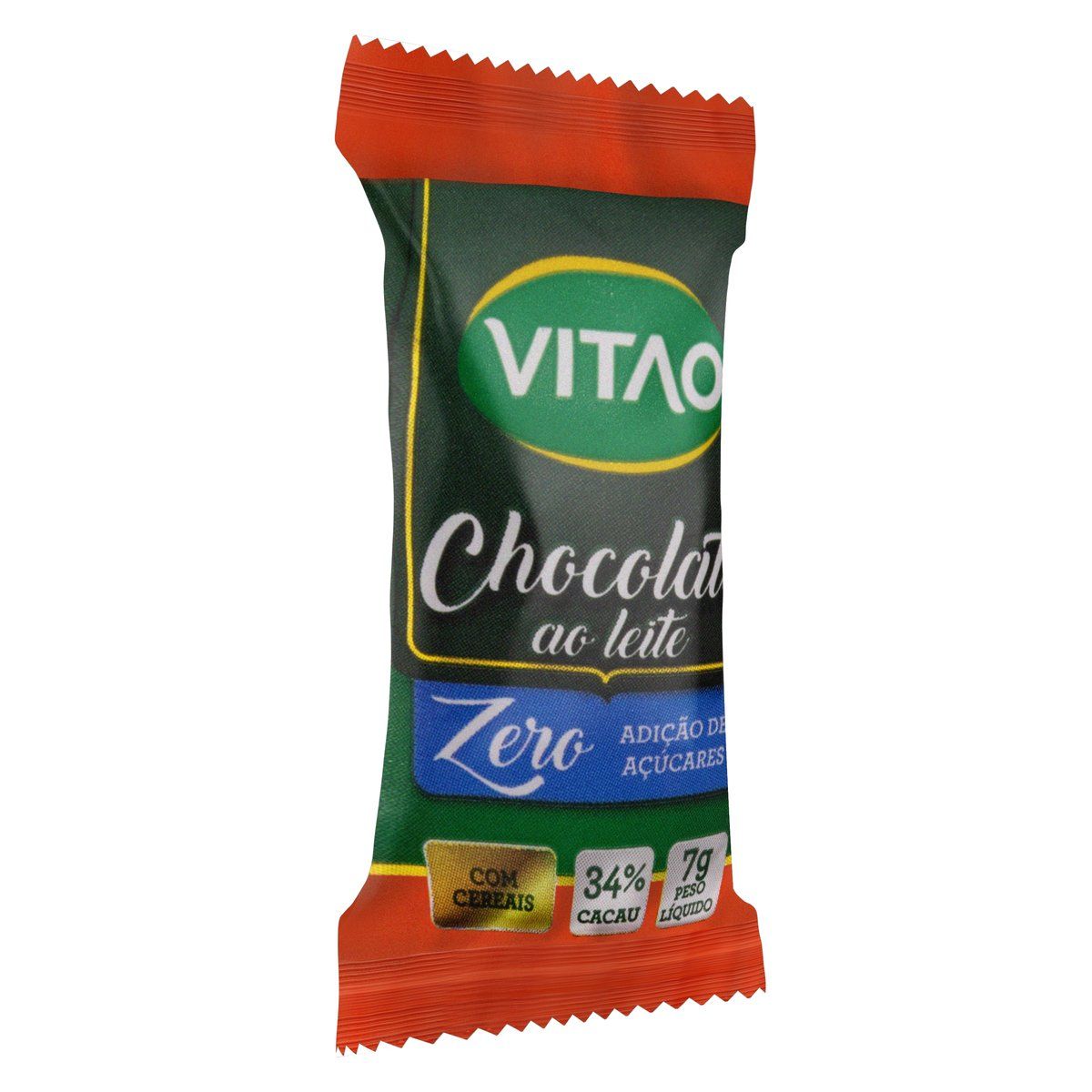 Chocolate ao Leite 34% Cacau Cereais Vitao Pacote 7g image number 4