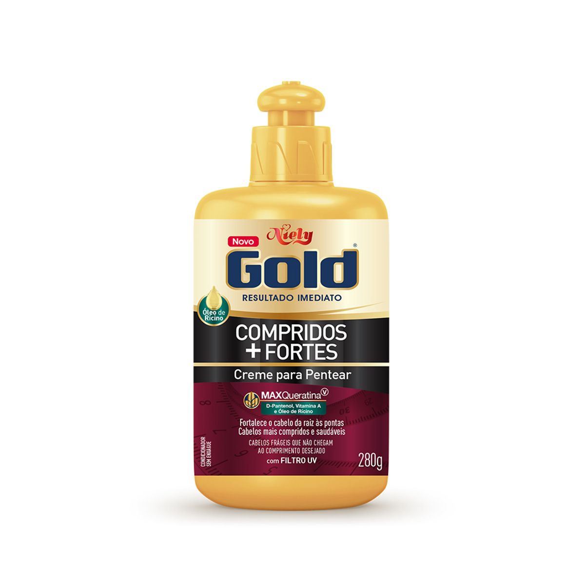 Creme para Pentear Niely Gold Compridos + Fortes Frasco 250g image number 0
