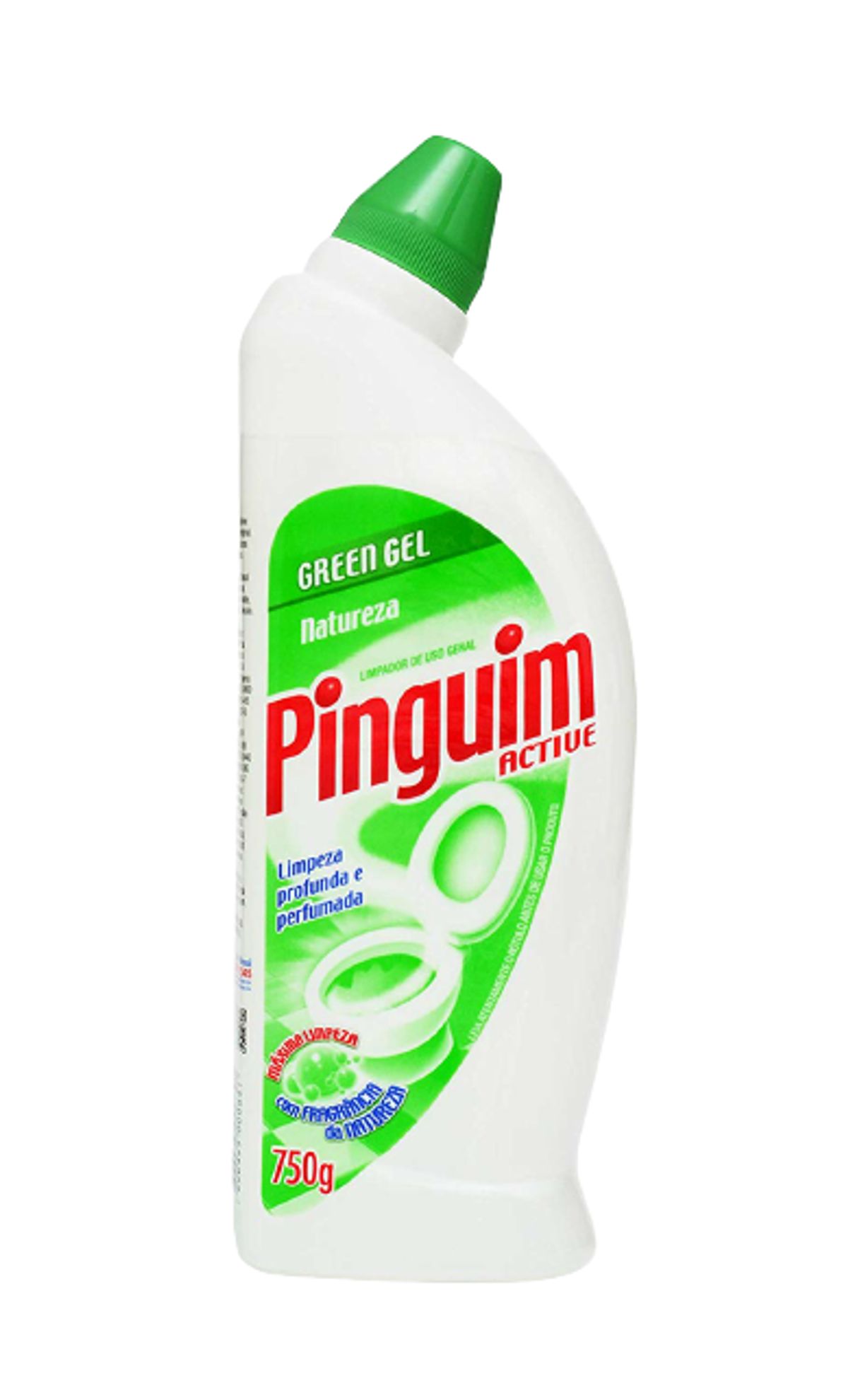 Higienizador Sanitário Pinguim Active Gel Natureza 750g image number 0
