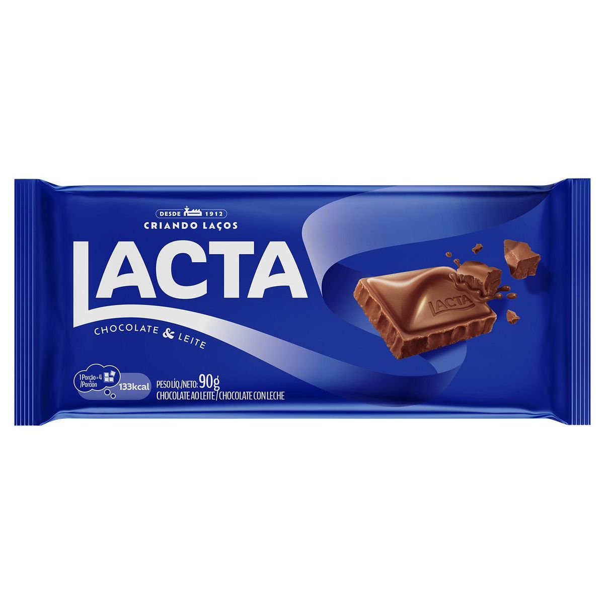 Chocolate ao Leite Lacta 90g