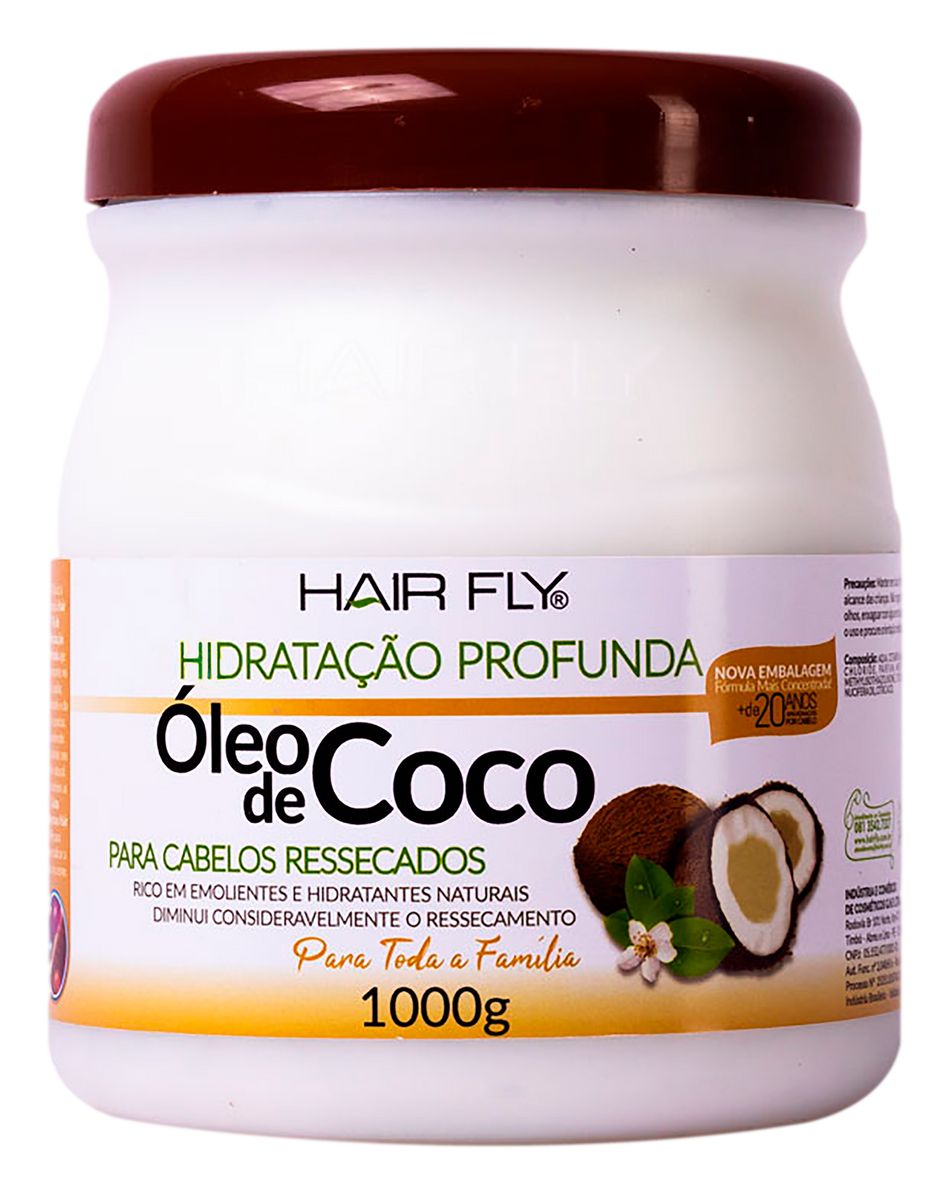 Creme Hair Fly Hidratação Profunda Óleo de Coco 1kg