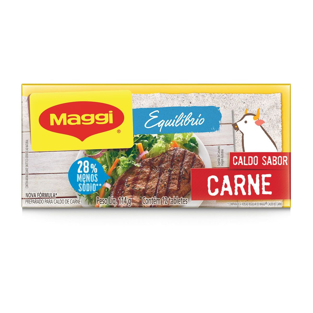 Caldo Maggi Carne Equilibrium Tablete 114g