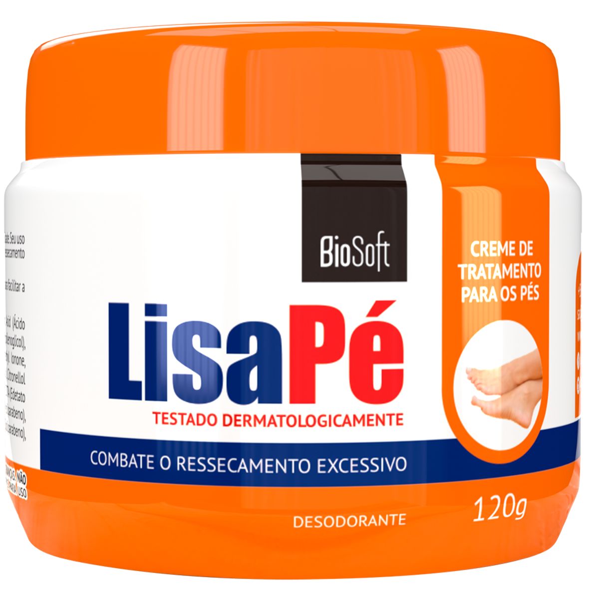 Creme de Tratamento Bio Soft Lisa Pé 120g
