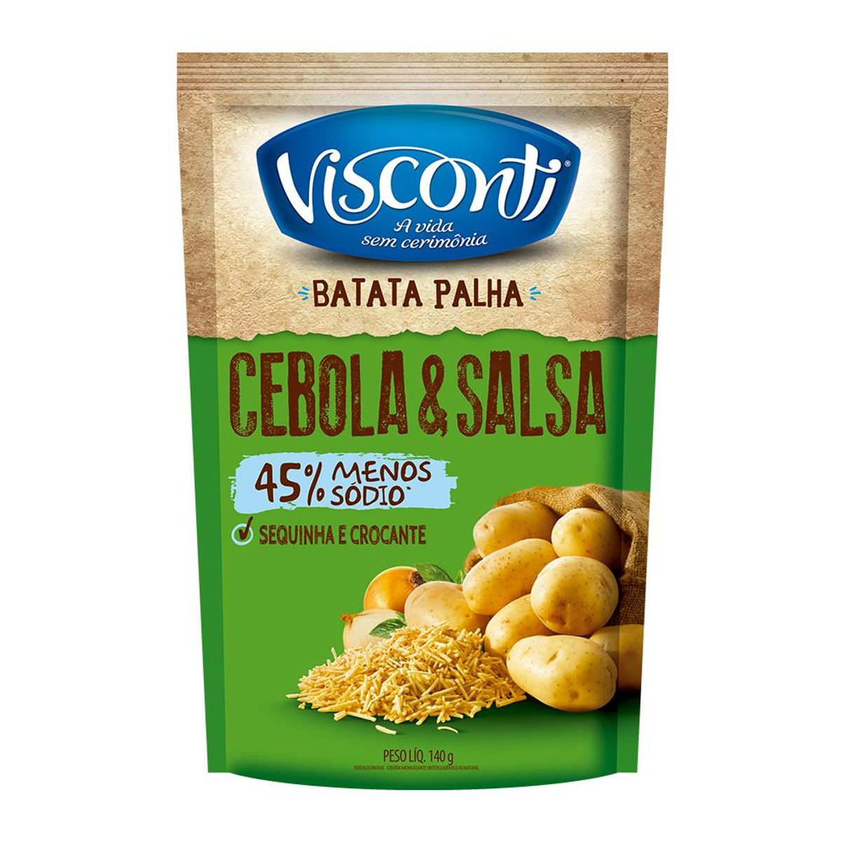 Batata Palha Visconti Cebola e Salsa 140g