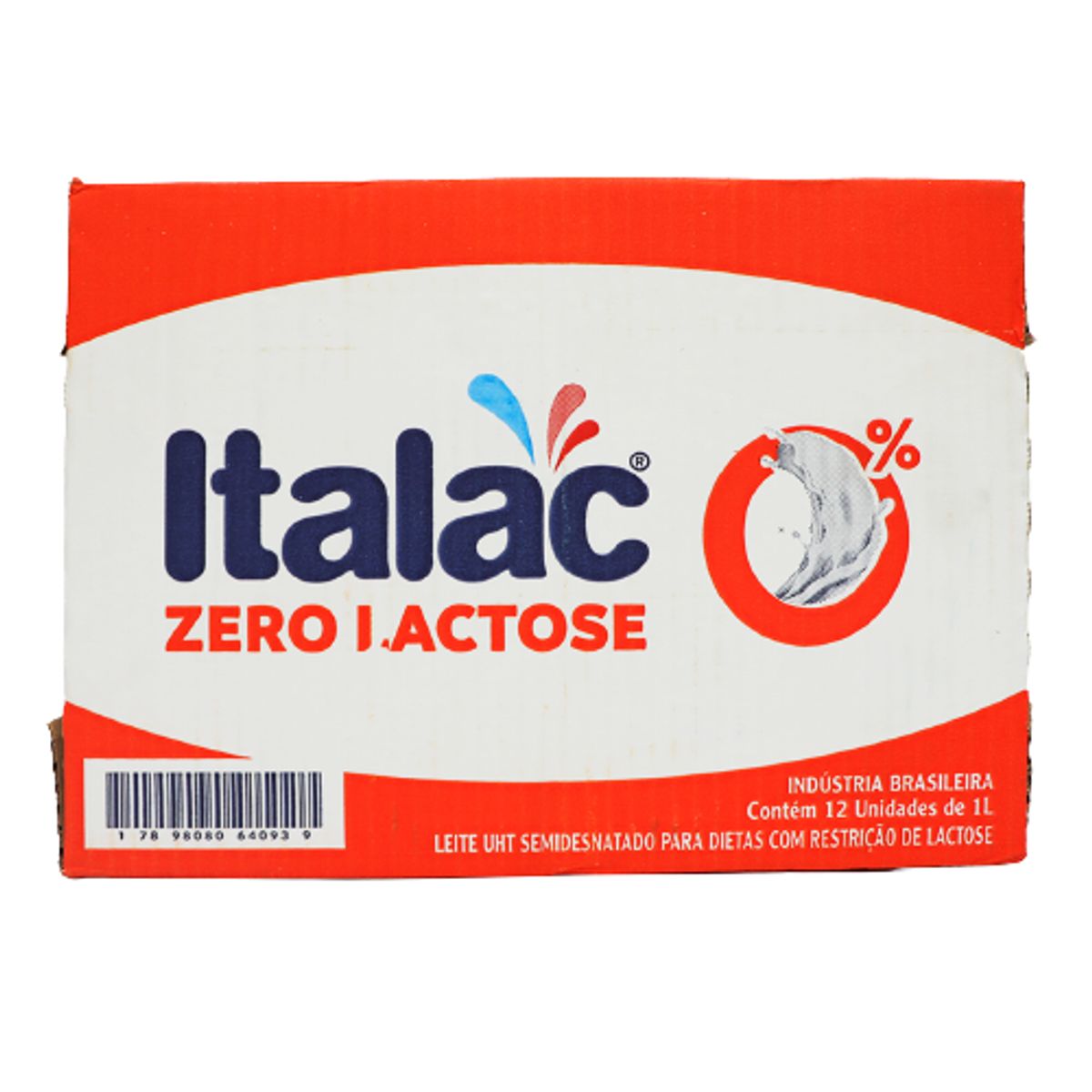 Leite Italac UHT Semi Desnatado Zero Lactose 1L (Pack com 12 und) image number 1