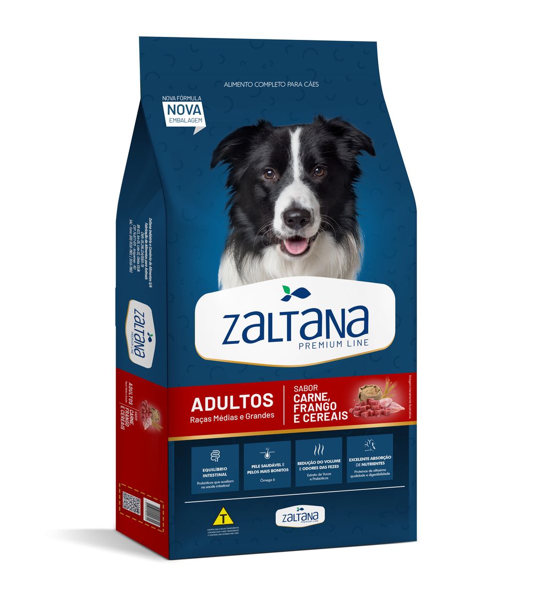 Alimento Zaltana Cães Adultos Carne e Cereais 10,1kg