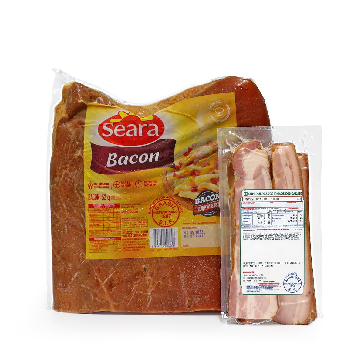 Bacon Seara Pedaço 1 Unid. Aprox.630g image number 1