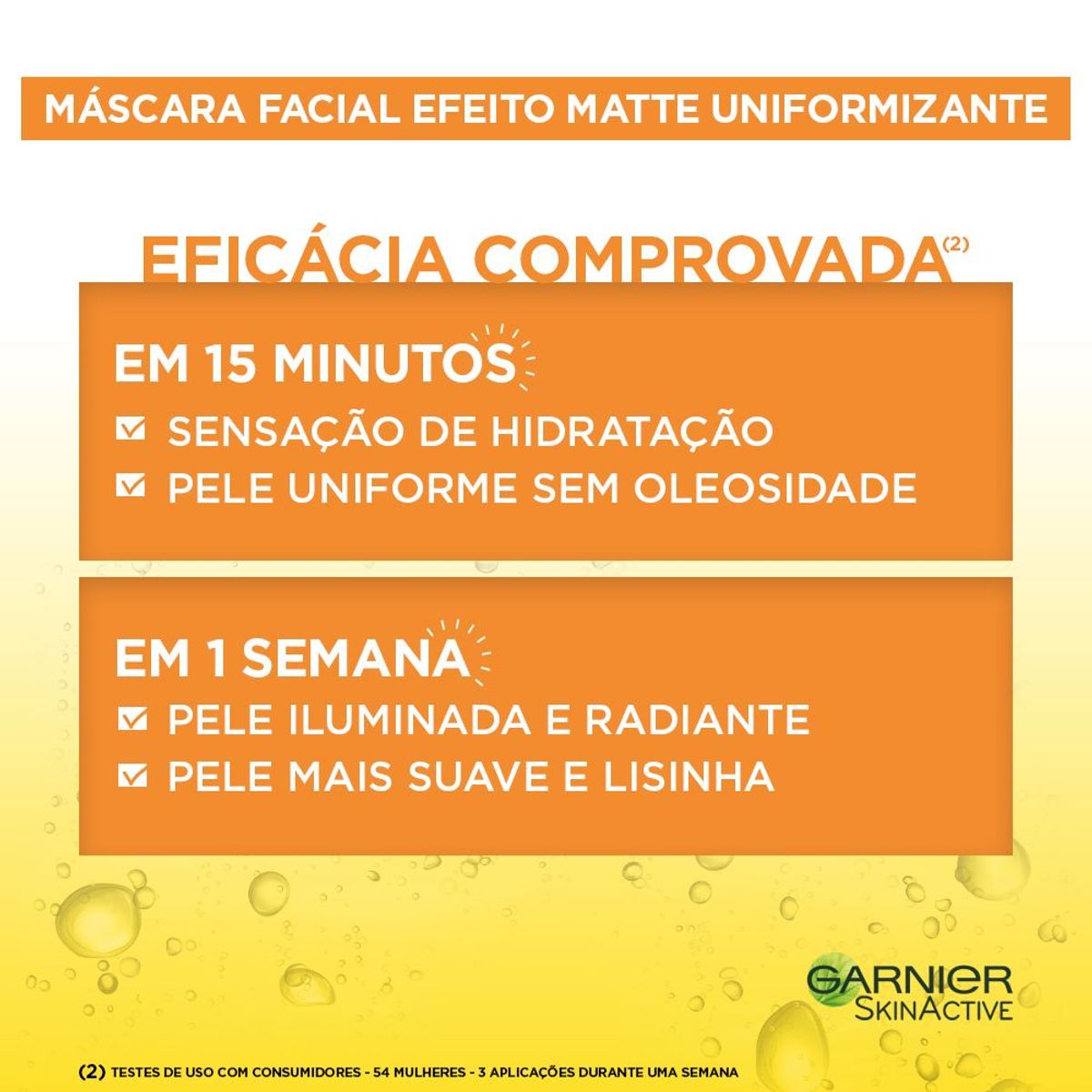 Máscara Facial Garnier Uniform e Matte Serum image number 1