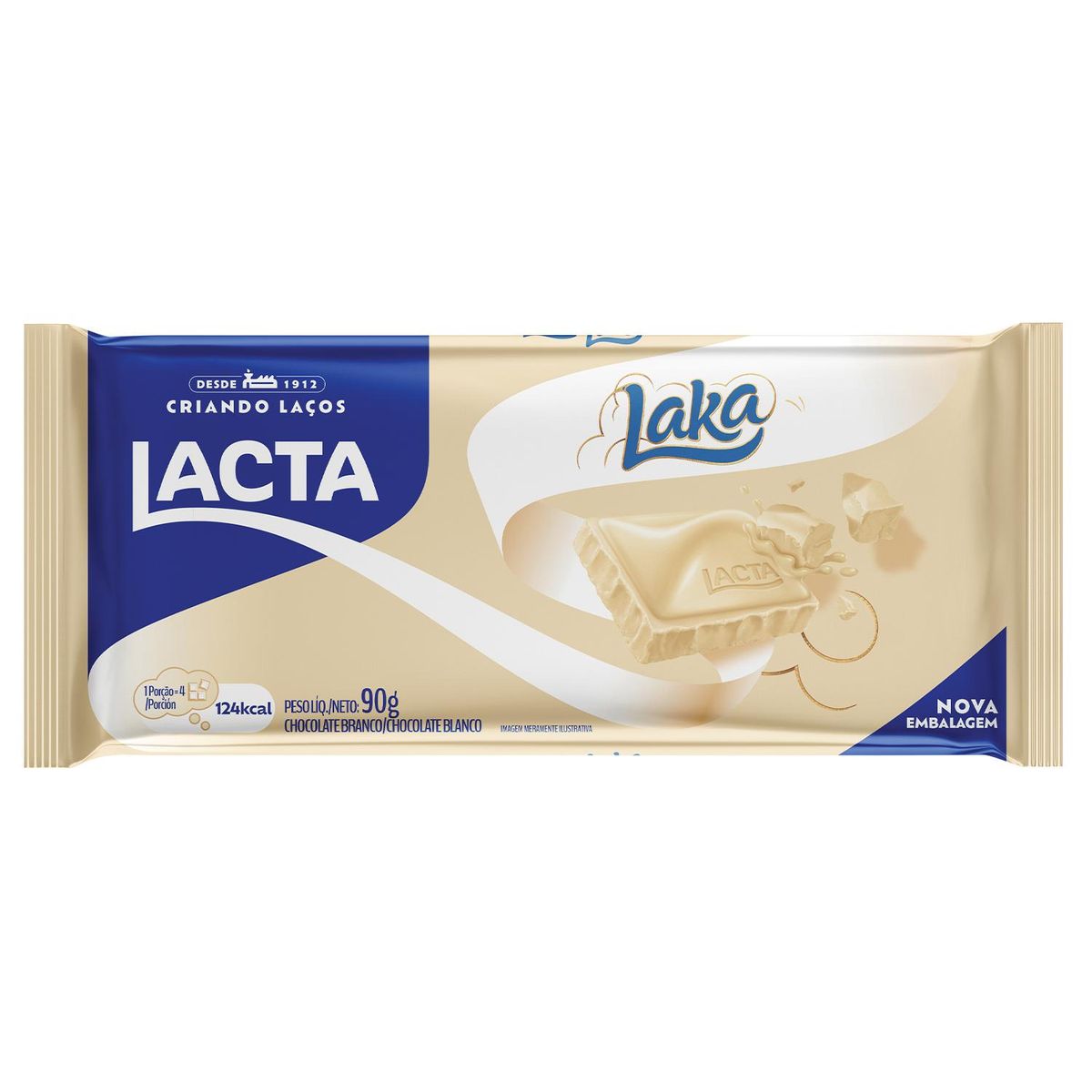 Chocolate Branco Lacta Laka 90g