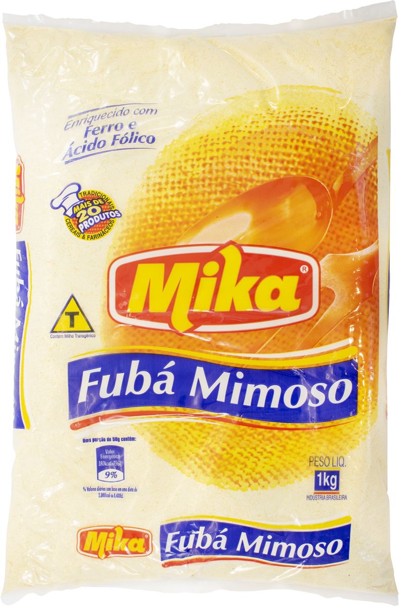 Fubá Mimoso Mika Pacote 1kg image number 0