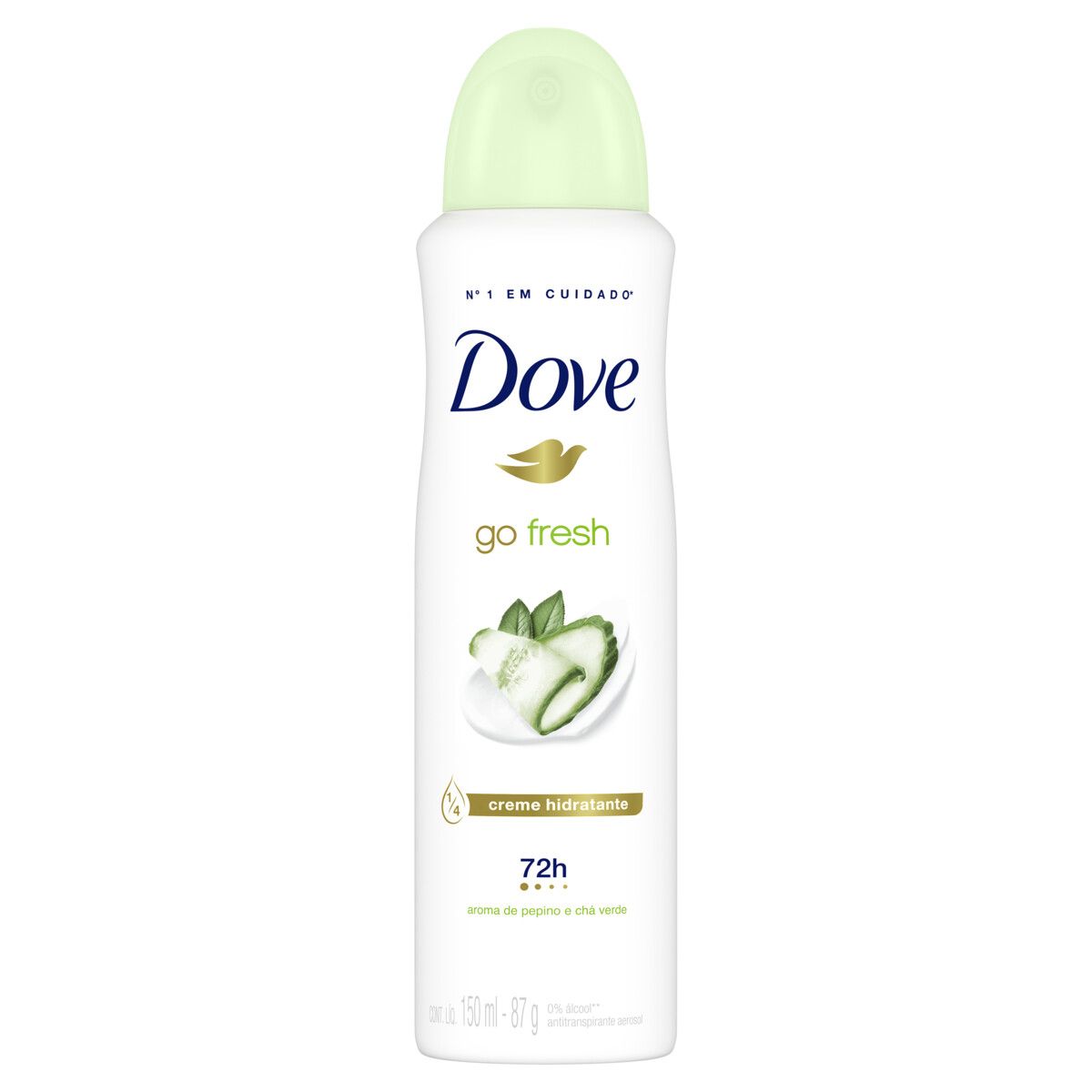 Desodorante Aerossol Dove Go Fresh Pepino e Chá Verde 150ml