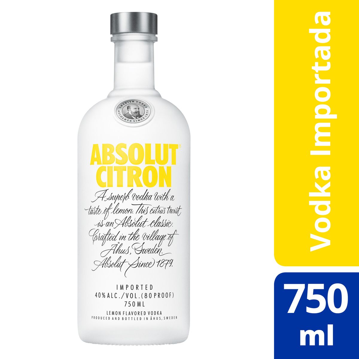 Vodka Absolut Citron 750ml image number 2