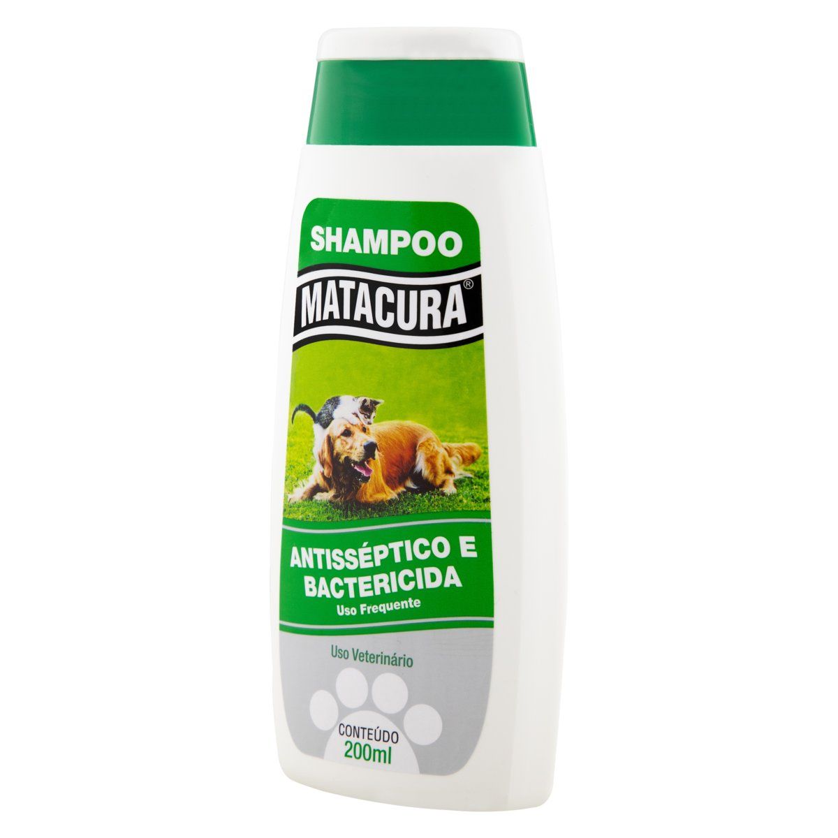 Shampoo para Cães e Gatos Antisséptico e Bactericida Matacura Frasco 200ml image number 2