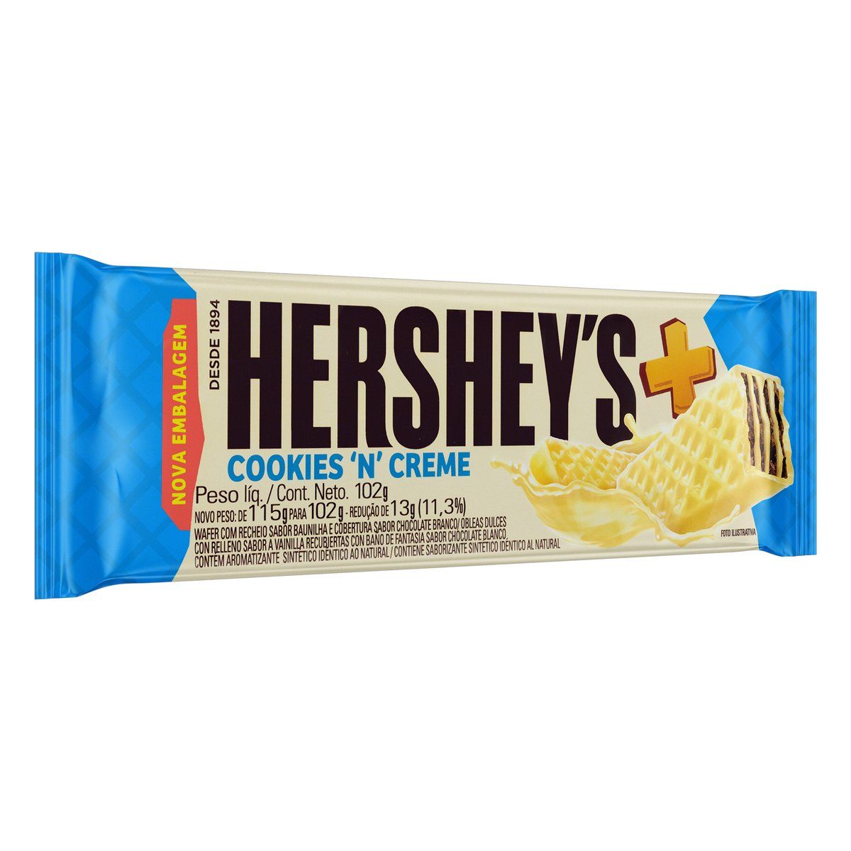 Wafer Hershey's Cookies 'N' Creme 102g image number 4