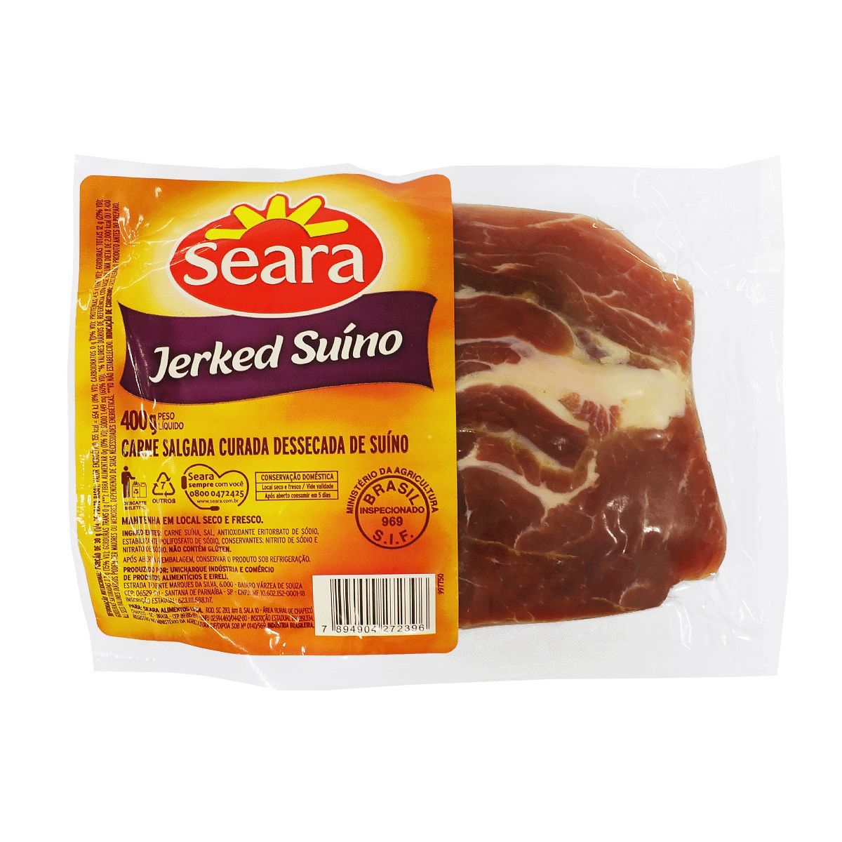 Carne Suína Salgada Seara Curada Dessecada 400g image number 0