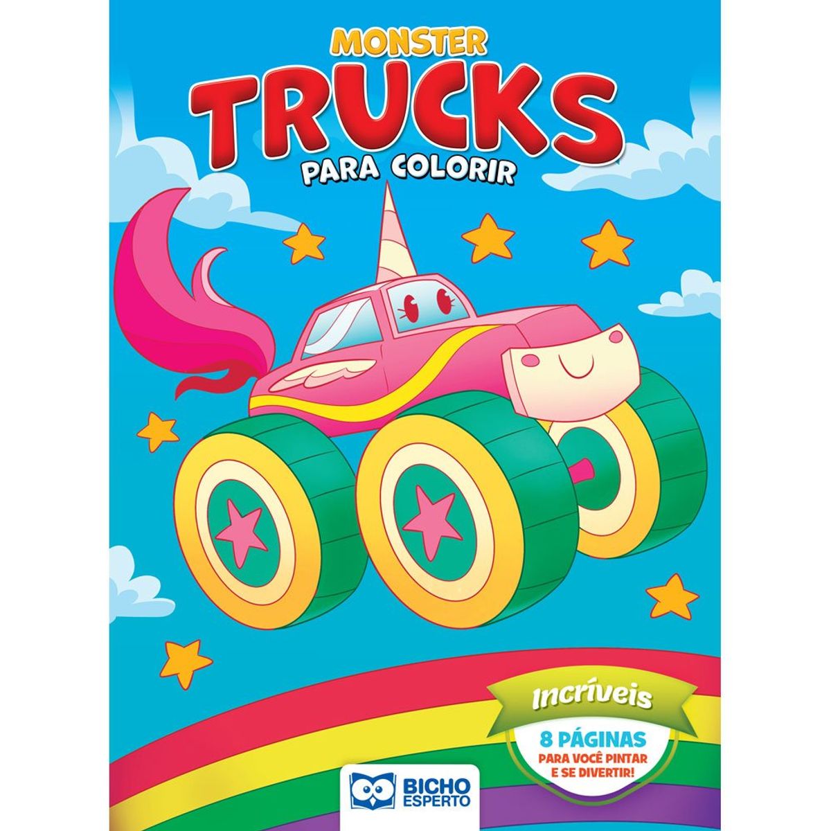 Livro Para Colorir Monster Trucks Incríveis