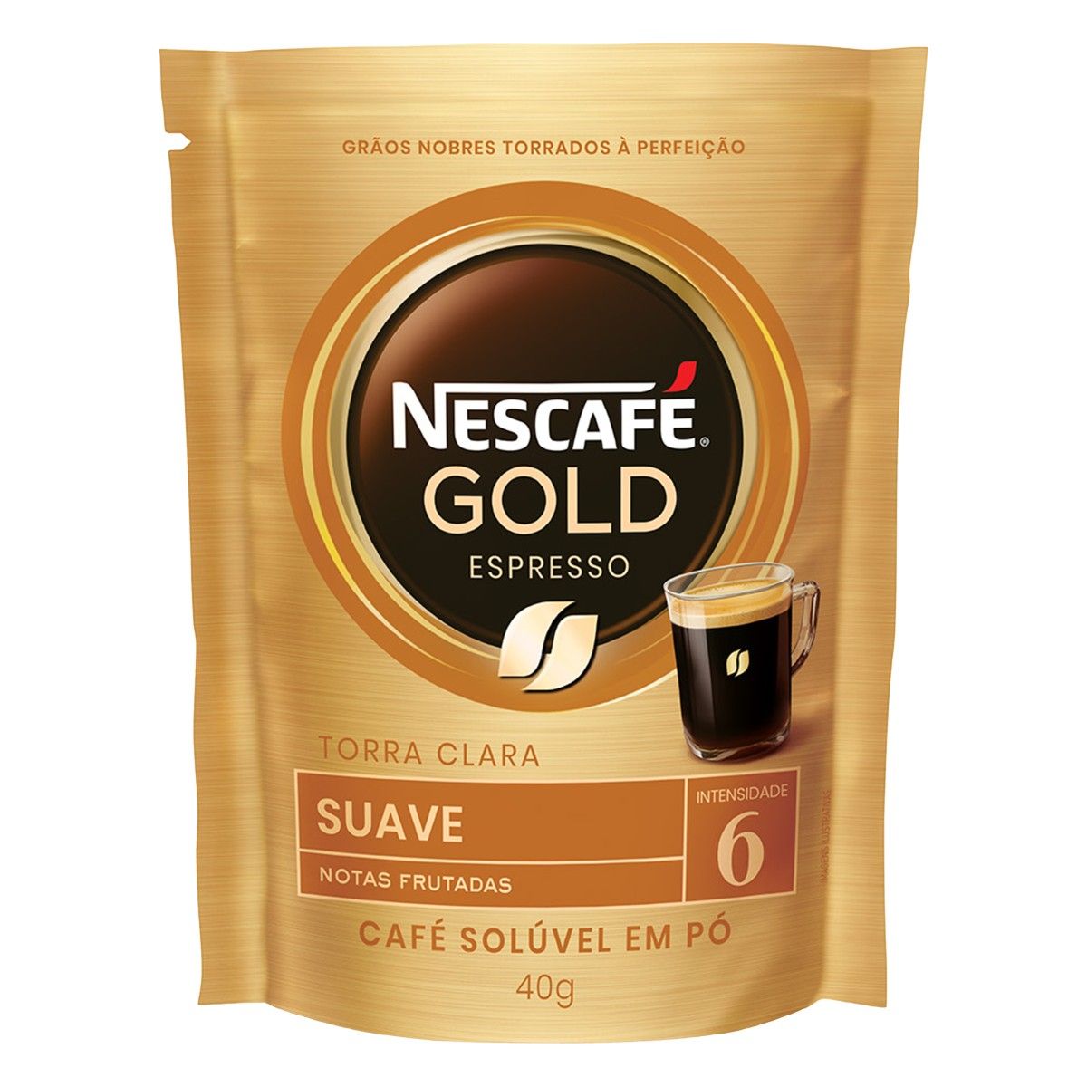 Café Solúvel Nescafé Gold Espresso Suave Sachê 40g