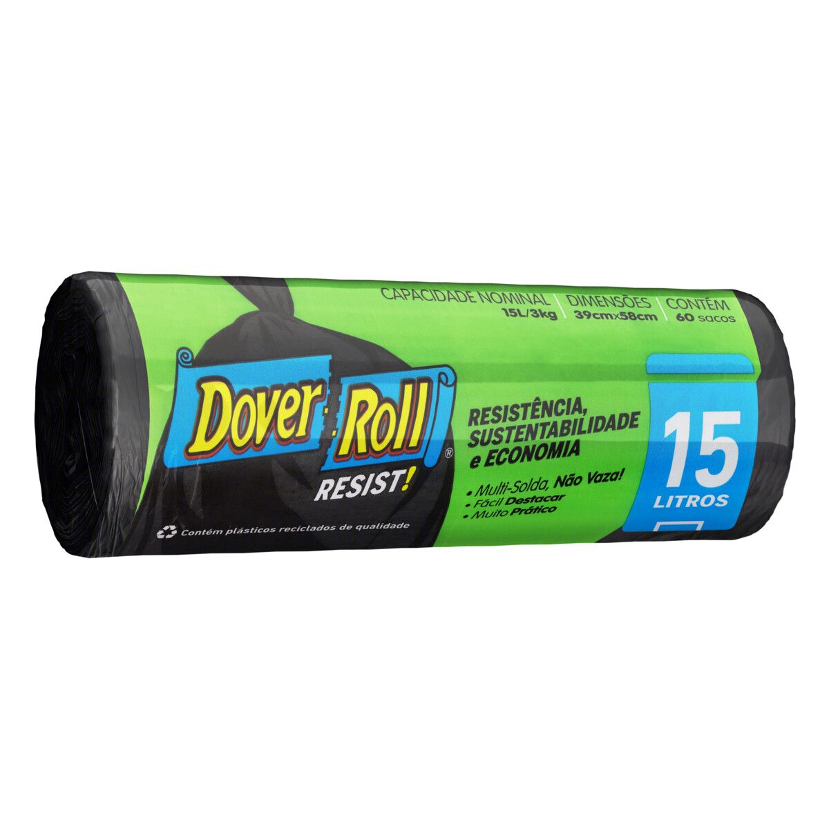 Saco para Lixo Dover Roll 15L Resist 60 Unidades image number 3