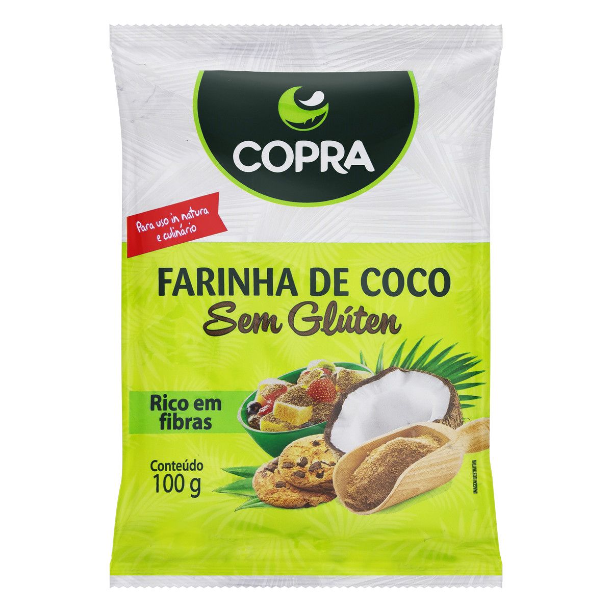 Farinha de Coco Copra Pacote 100g