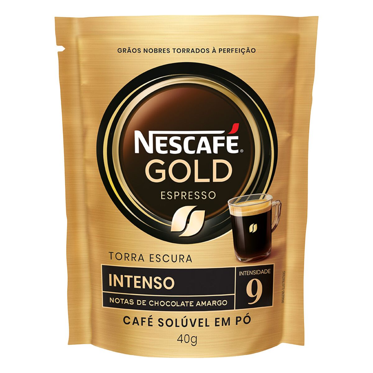 Café Solúvel Nescafé Gold Espresso Intenso Sachê 40g
