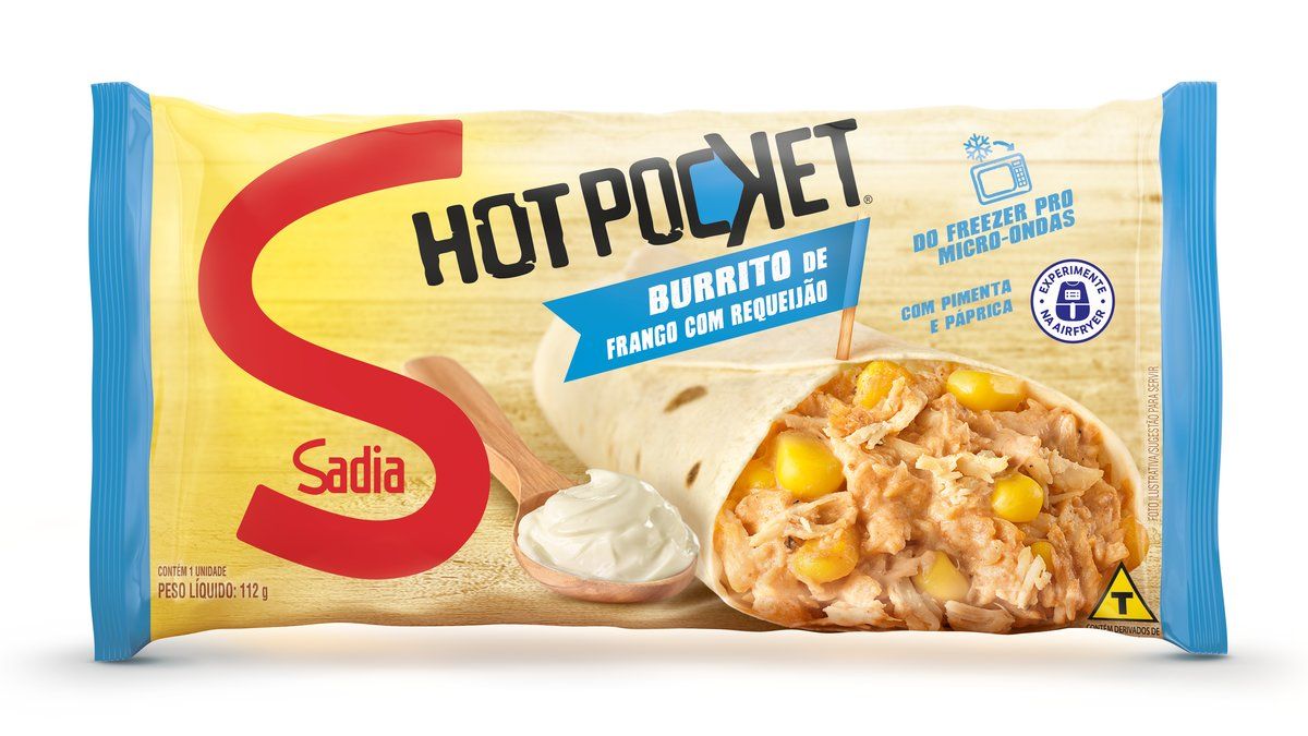 Burrito Frango com Requeijão Sadia Hot Pocket Pacote 112g image number 0
