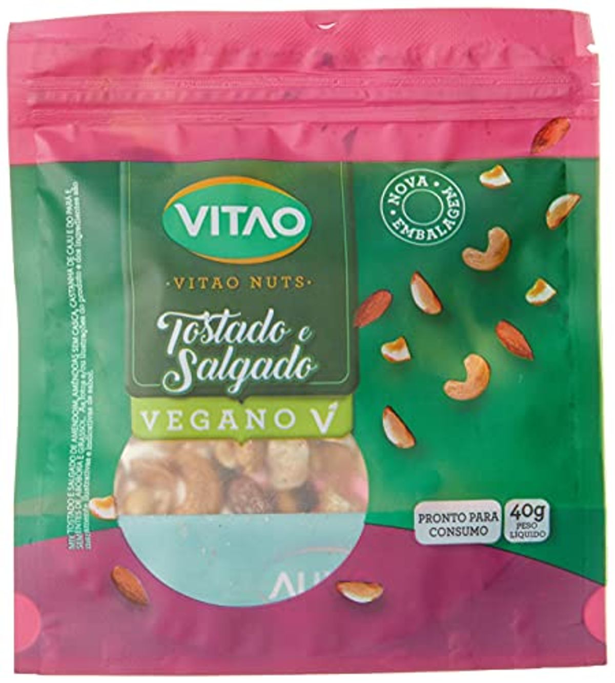 Nuts Vitao Tostado e Salgado 40g