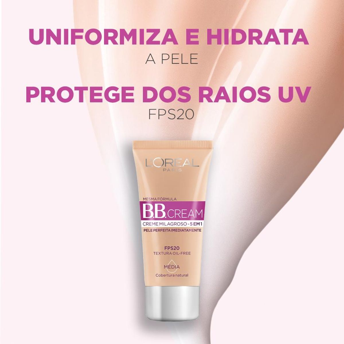 Base L'Oréal Paris BB Cream Creme Milagroso 5 em 1 FPS20 Morena image number 2