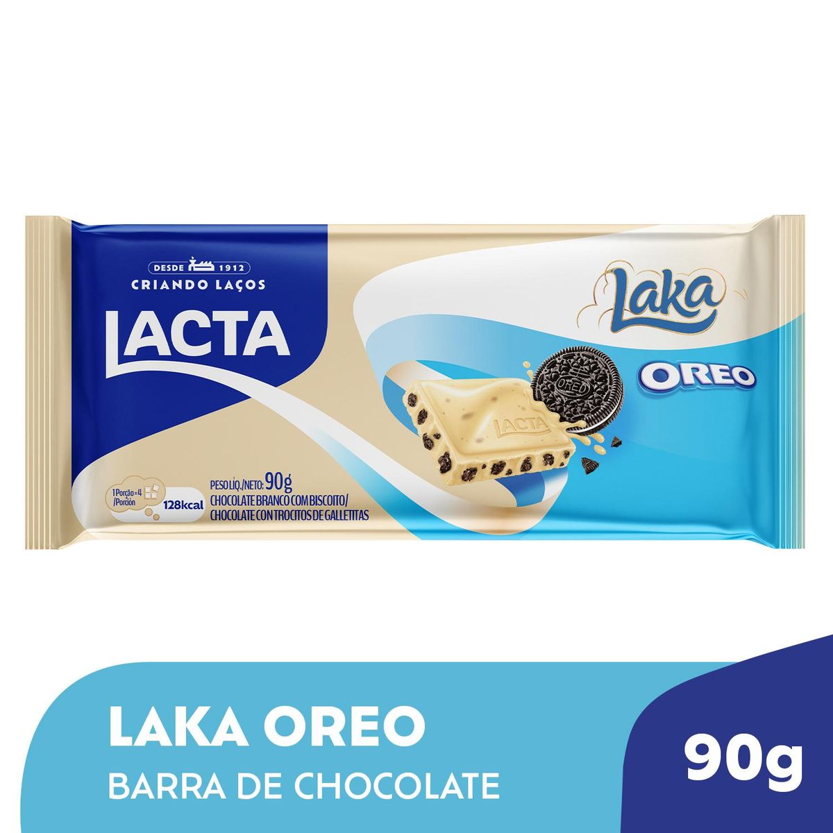 Chocolate Lacta Laka Oreo 90g image number 1