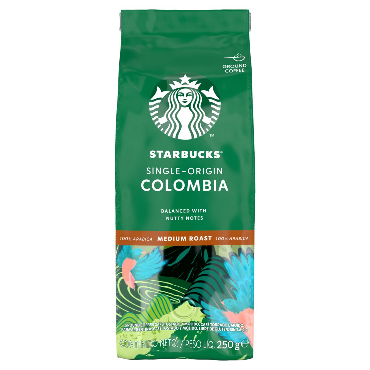 Café Torrado e Moído Starbucks Single-Origin Colombia 250g