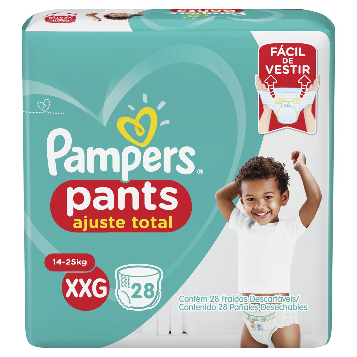 Fralda Pampers Pants Ajuste Total XXG 28 unidades