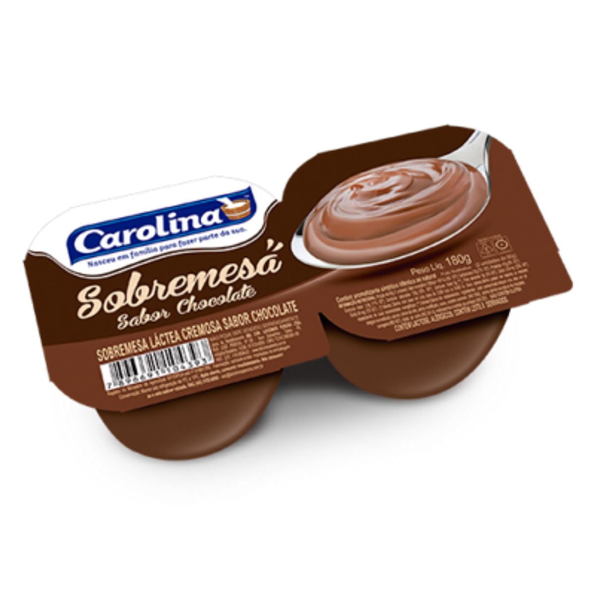 Sobremesa Carolina Sabor Chocolate 180g