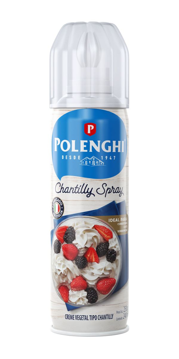 Creme Chantilly Spray Polenghi Frasco 250g image number 0
