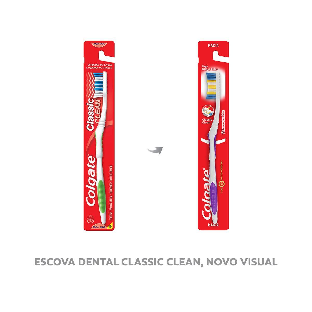 Escova de Dente Colgate Classic Clean 1 unid image number 3