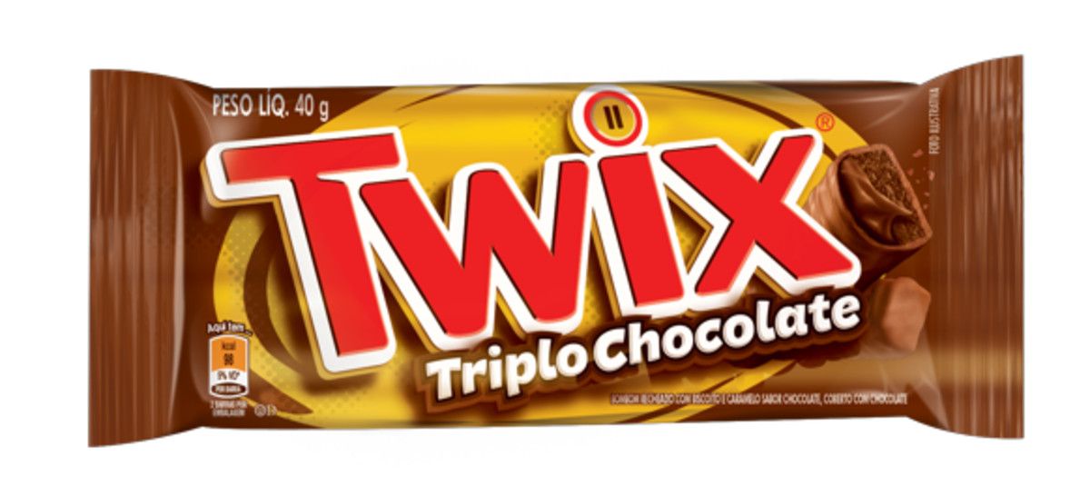 Bombom Triplo Chocolate Twix Pacote 40g