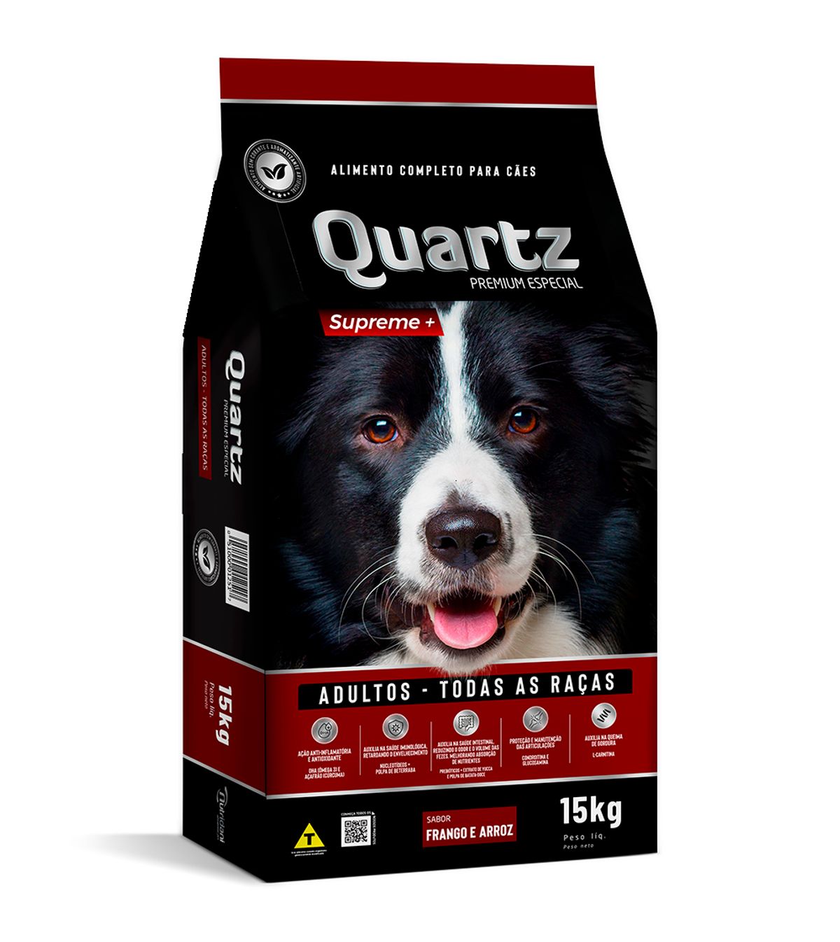 Alimento para Cães Adulto Quartz  Frango e Arroz 15kg