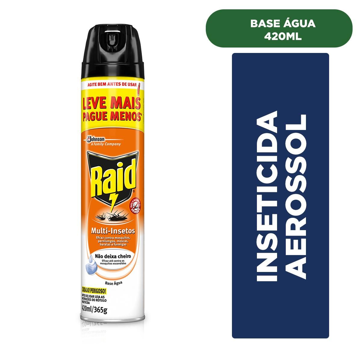 Inseticida Raid Multi-insetos Spray 420ml Leve Mais Pague Menos image number 1