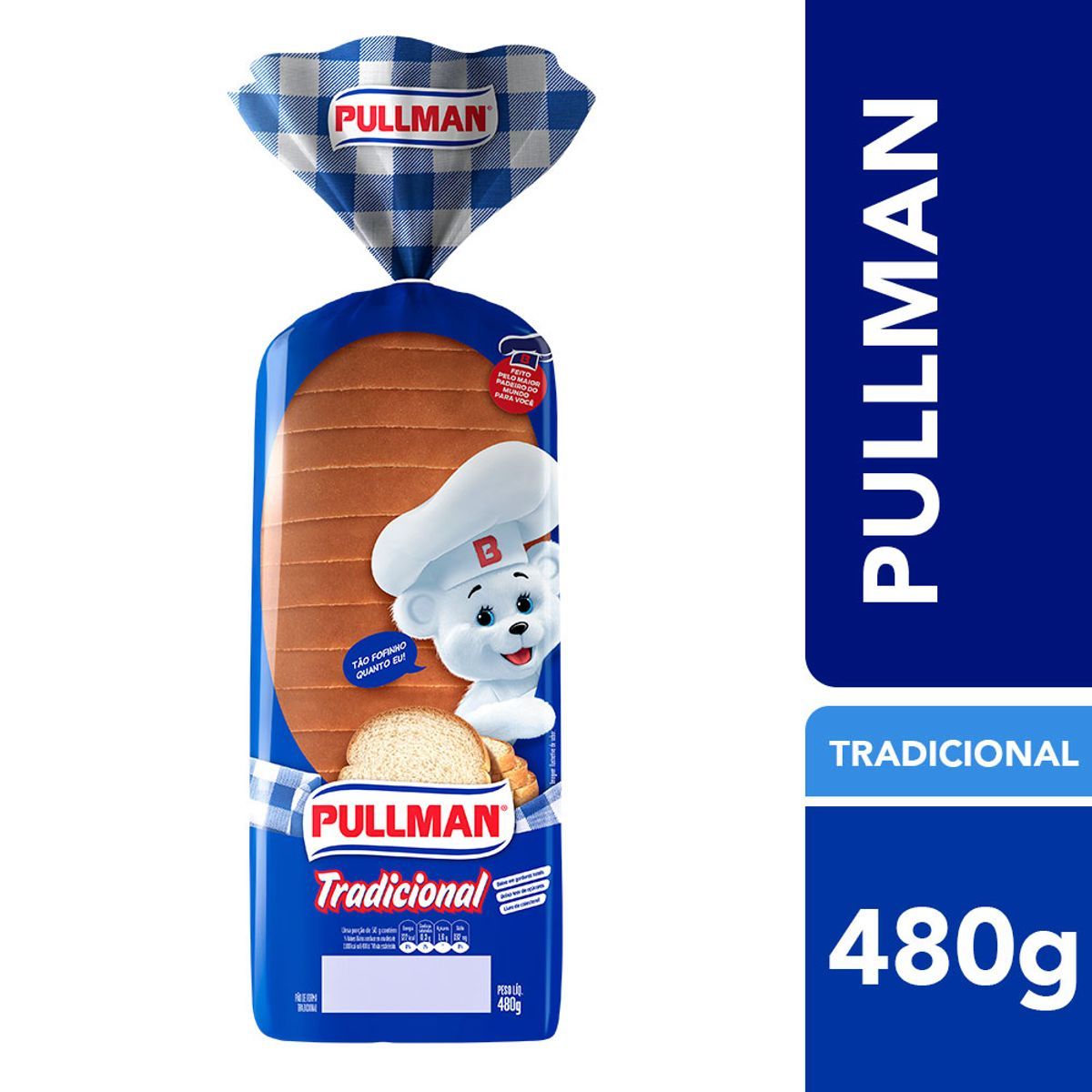 Pão de Forma Pullman Tradicional Pacote 480g image number 1