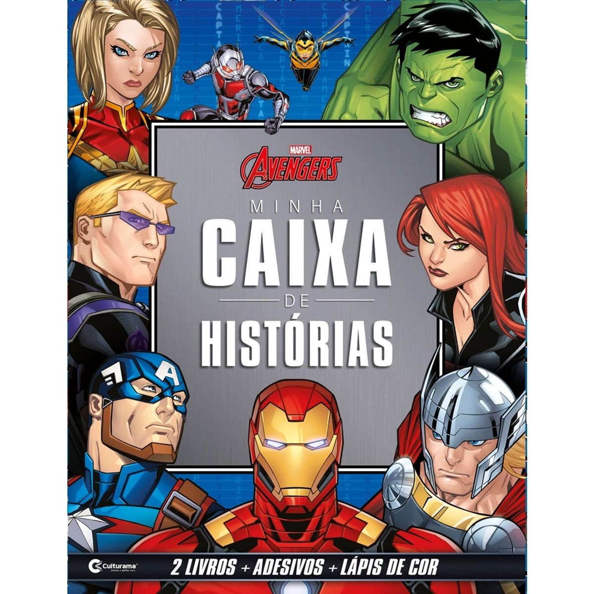 Kit de Livros Culturama Minha Caixa de Histórias Vingadores image number 0