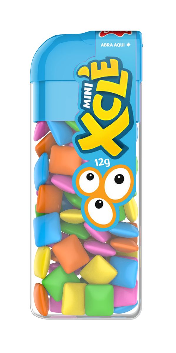 Goma de Mascar Mini Xclé Tutti Frutti 12g