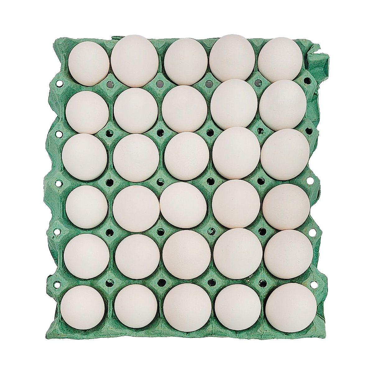 Ovos Branco Presidente Cartela com 30 Unidades image number 1