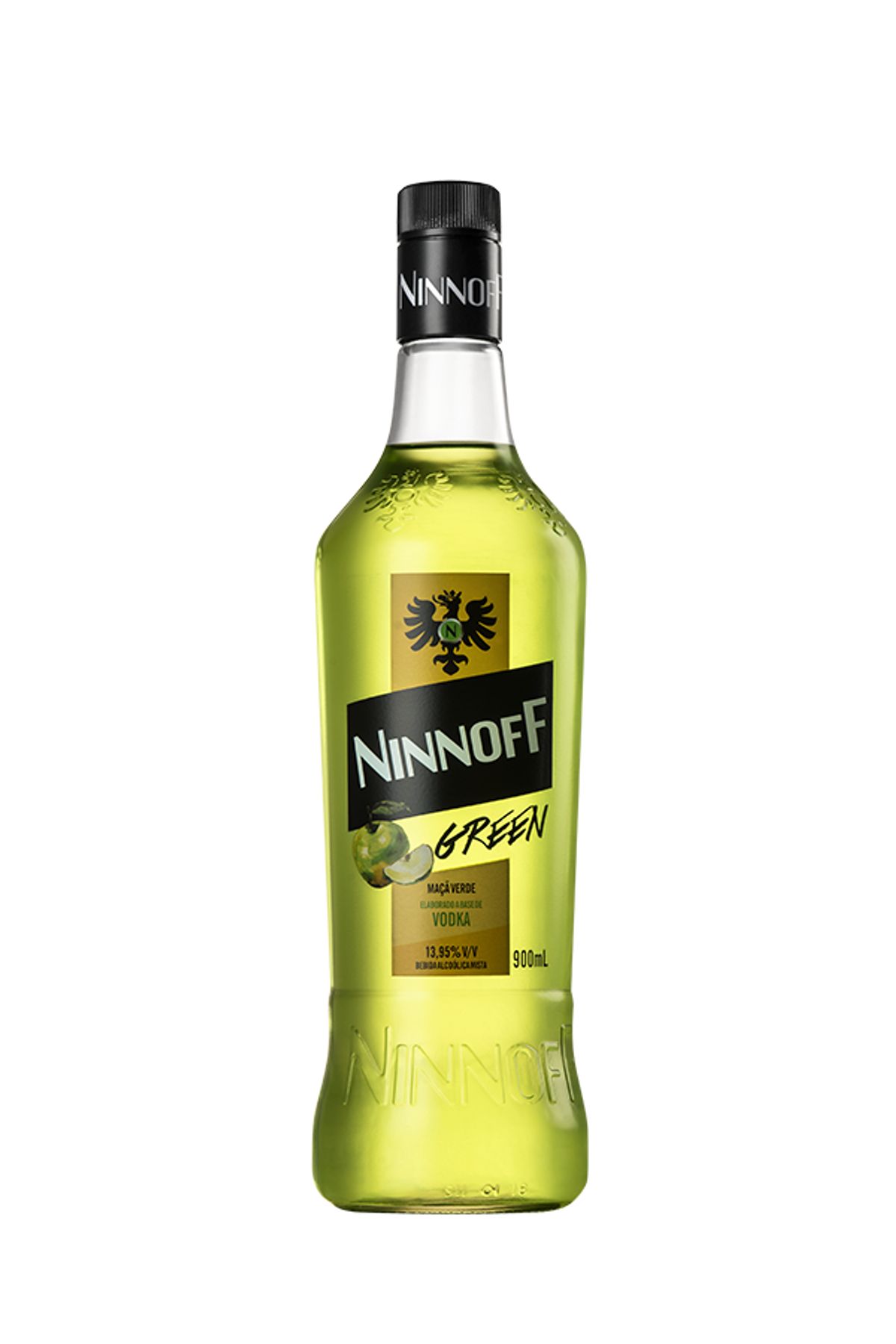 Bebida Alcoólica Mista Ninnoff Maçã Verde Garrafa 900ml