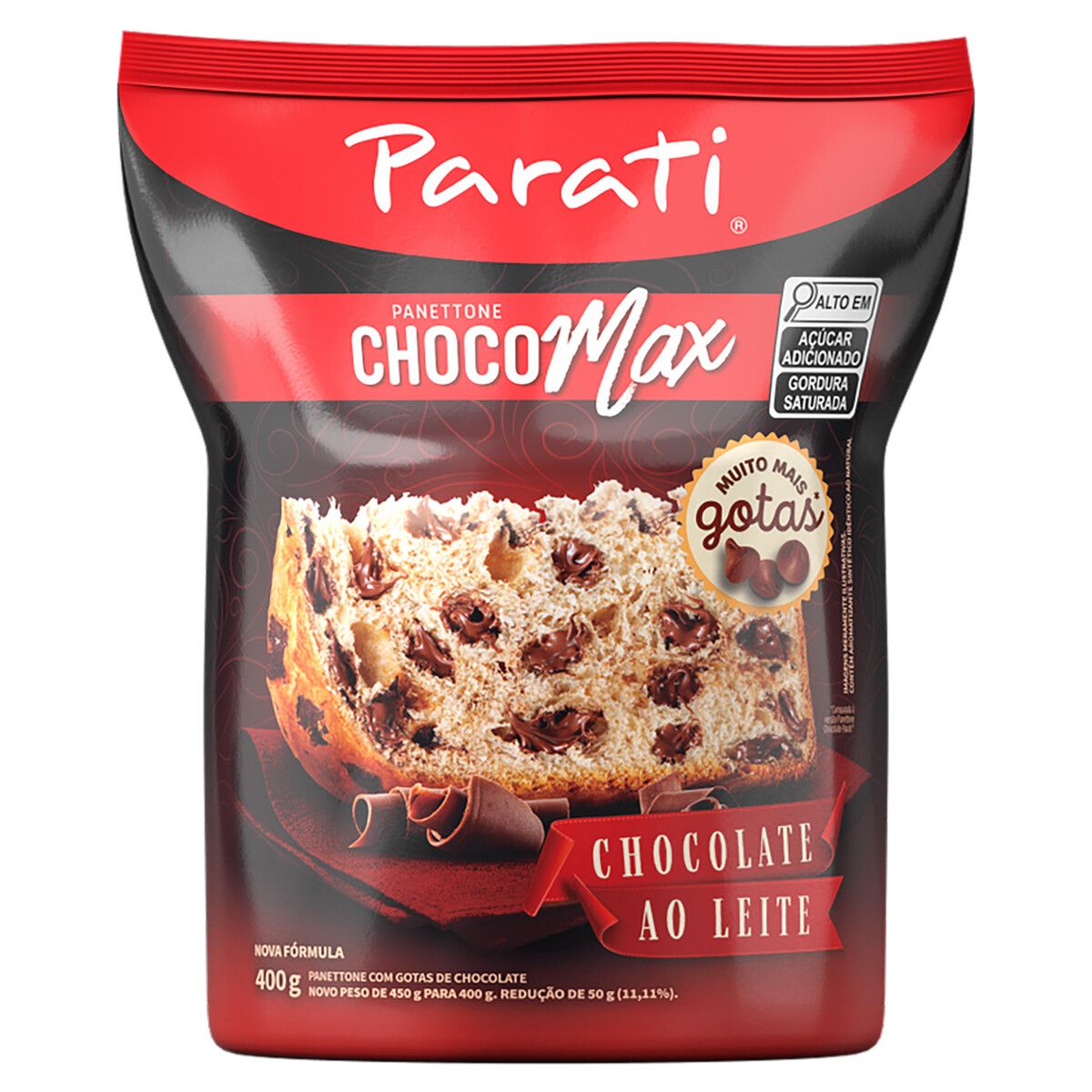 Panettone Parati Choco Max Chocolate ao Leite 400g