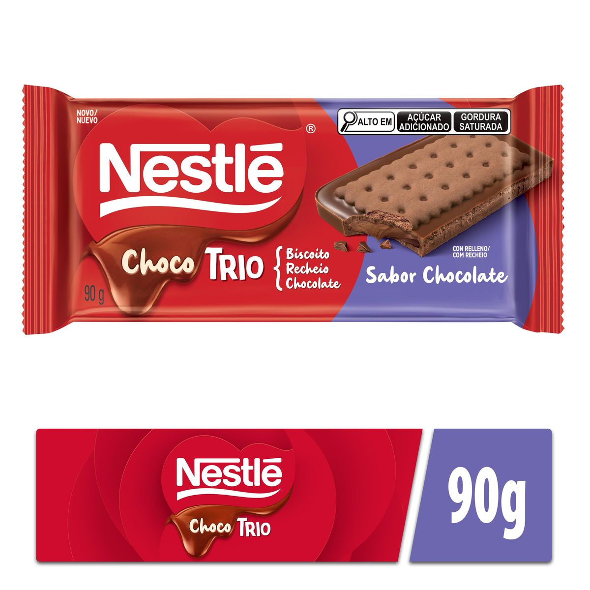 Chocotrio Nestlé Chocolate 90g image number 0
