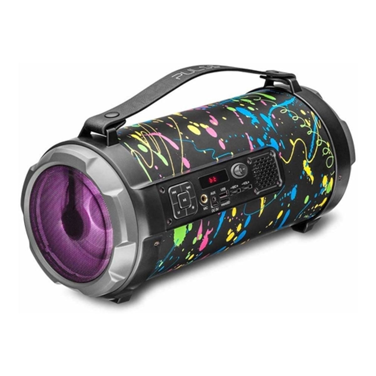 Caixa de Som Pulse Bazooka Bluetooth Paint Blast 120W