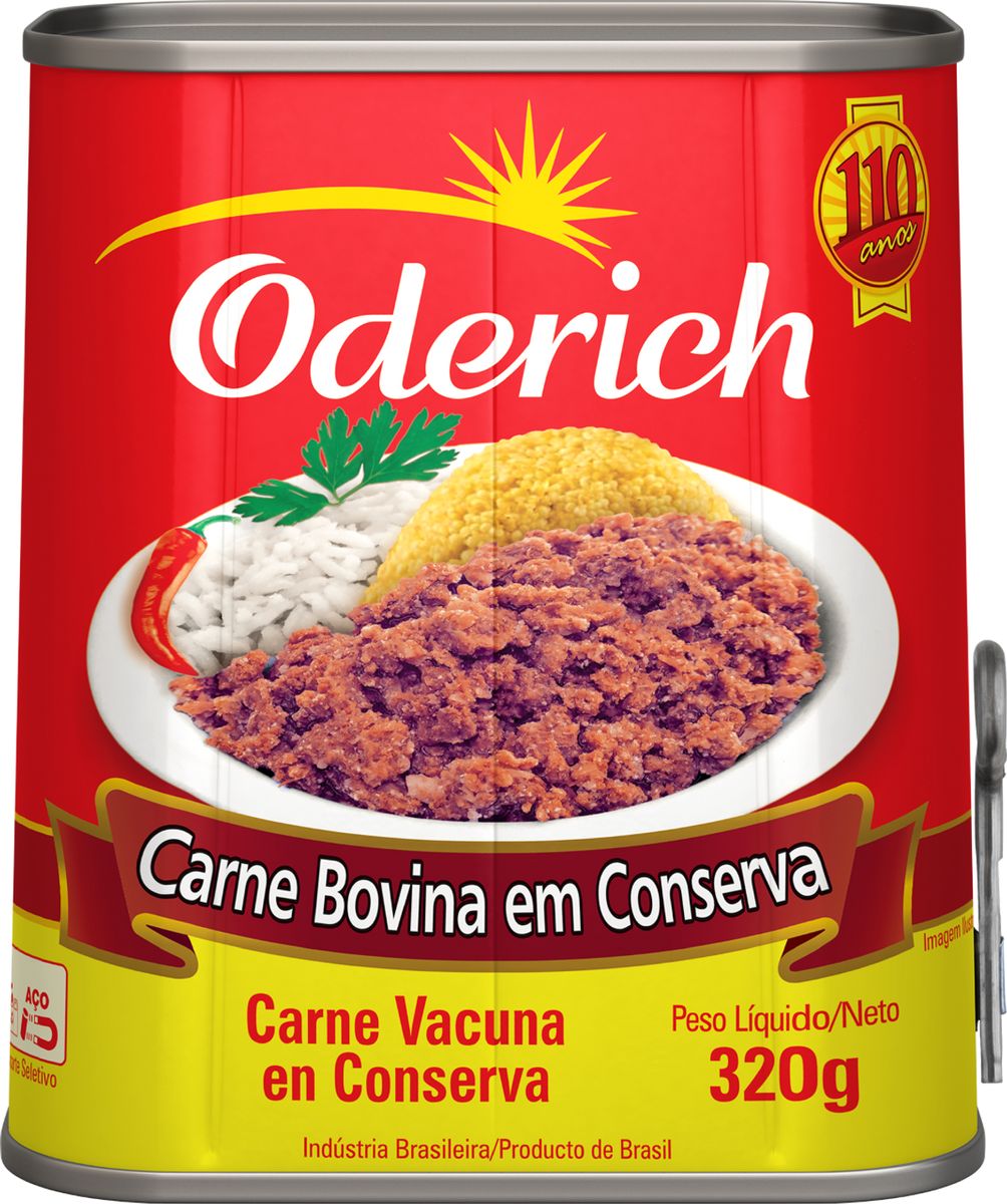 Carne Bovina em Conserva Oderich Lata 320g image number 0