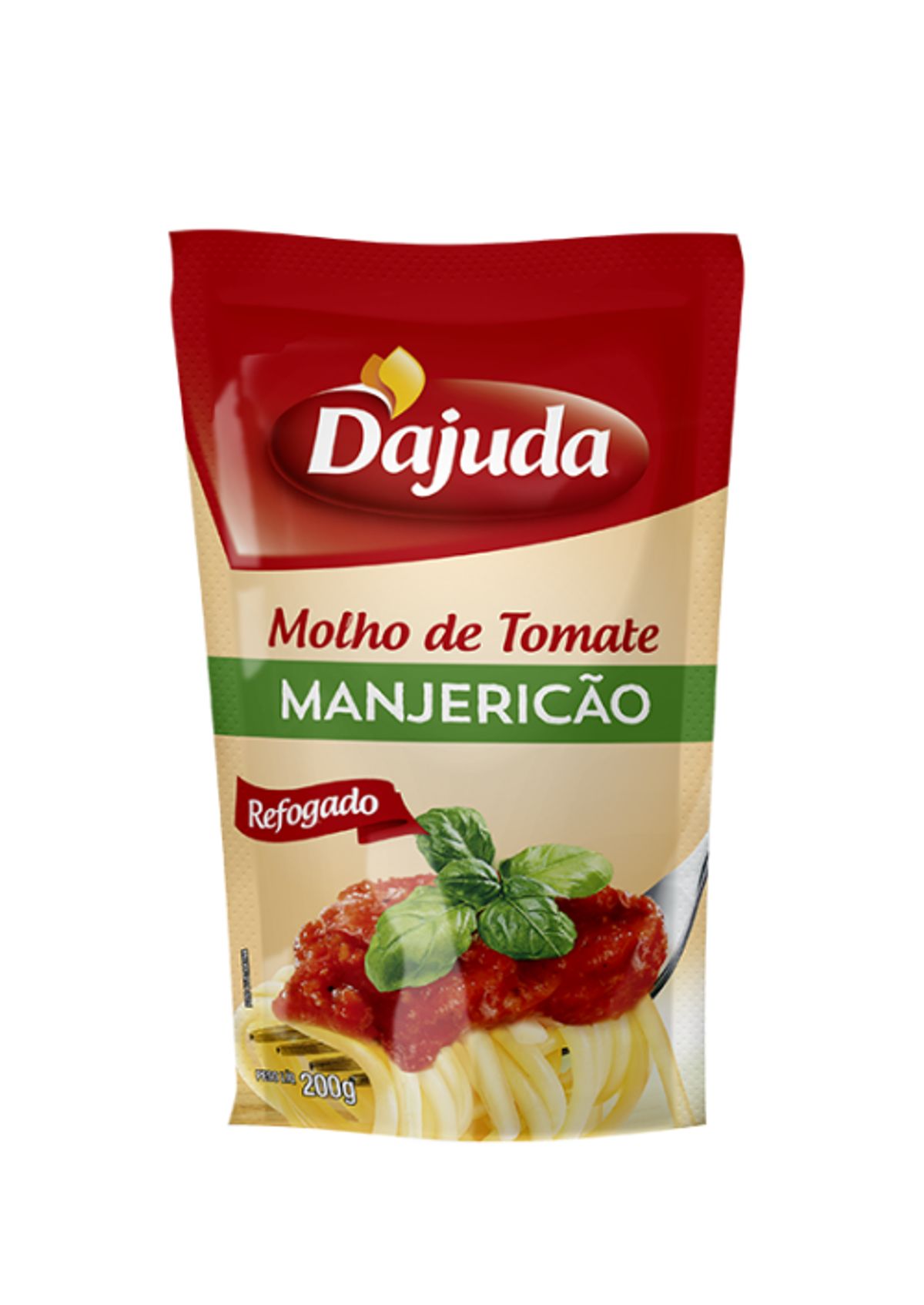 Molho de Tomate Dajuda Manjericão Refogado 200g