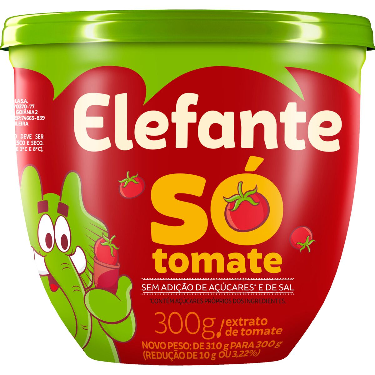 Extrato de Tomate Elefante Só Tomate 300g image number 0