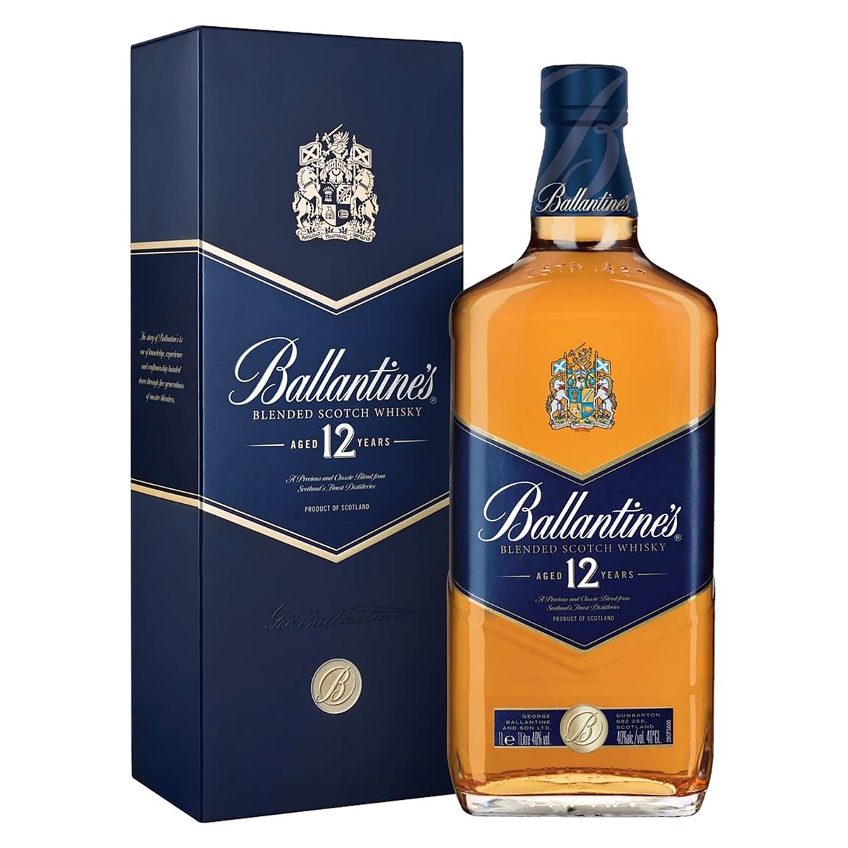 Whisky Ballantine's Blended 12 anos Garrafa 1l image number 1