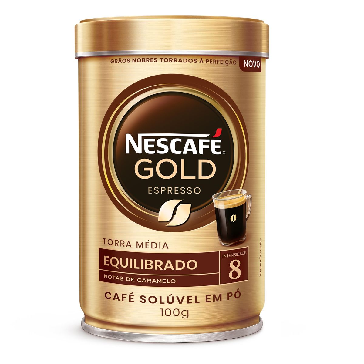 Café Solúvel Nescafé Gold Espresso Equilibrado Lata 100g