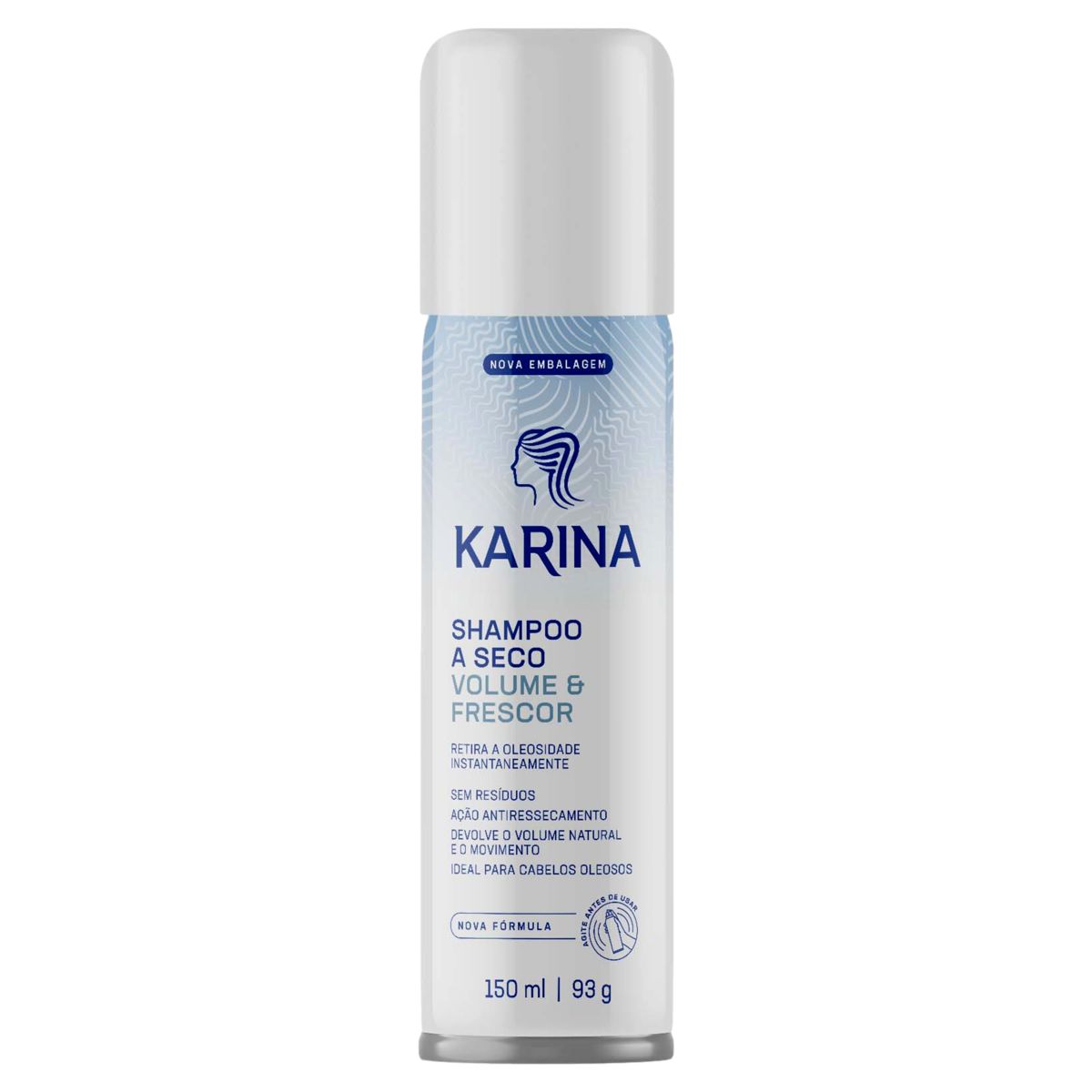 Shampoo Karina a Seco Volume & Frescor Frasco 150ml Spray